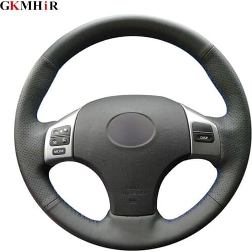 Hand-stitched DIY Black Artificial Leather Car Steering Wheel Cover for Lexus IS IS250 IS250C IS300 IS300C IS350 IS350C F SPORT