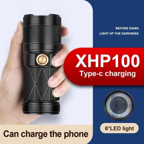 High Power Led Flashlights XHP100 Tactical Flashlight Torch Light Usb Flash Light 18650 Powerful Flashlight Led Xhp70 Work Lamp