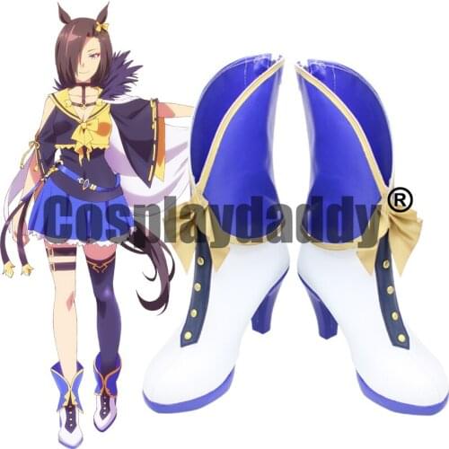 Uma Musume: Pretty Derby Tracen Academy Team Rigil Empress Air Groove Race Ver. Cosplay Shoes Heeled Boots X002