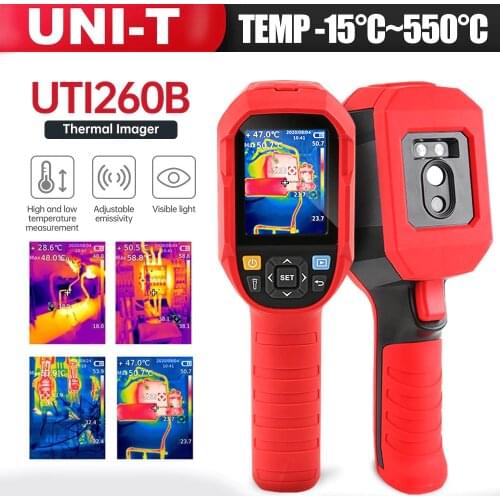 Infrared Thermal Imager UTi260B -15~550°C Industrial Thermal Imaging Camera Handheld USB Infrared Thermometer Hunt UNI-T UTi85A