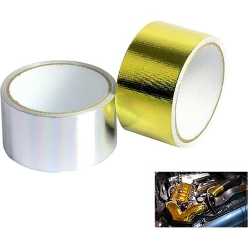 Universial Golden aluminum foil tape 5 meters heat insulation aluminum foil for automobile engine intake pipe turbine