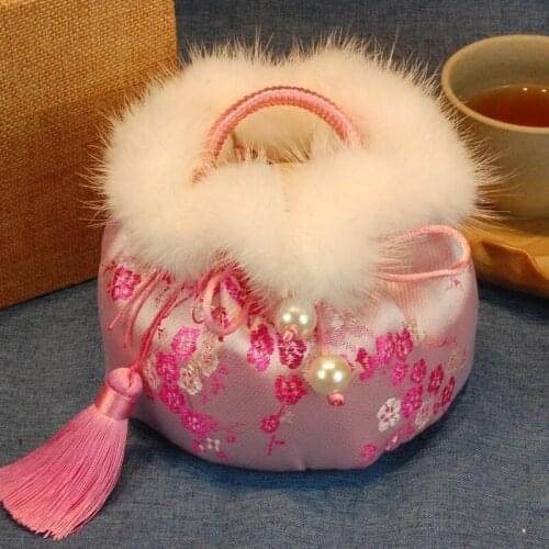 Pure Copper Thickened Hot Water Bottle Hand Warmer Retro Wind Hand Warmer Hot Cover Massage Copper Pot Soup Mother Hand Warmer