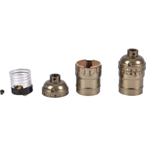 E26/E27 Retro Vintage Edison Screw Bulb Aluminum Shell Base Lamp Bulb Holder Pendant Lighting Socket