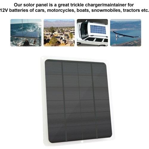 20W Mono Solar Panel for 12V Battery Charging 12V Waterproof Solar Battery Trickle Charger Maintainer 20 Watts Mono Solar Panel