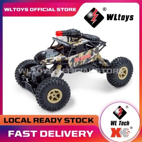 WLtoys 18428-A 4WD Camera Climbing RC Car Electric Wifi Map Missile Car High Speed Monster Vehicle Childrens Racing Car Toy