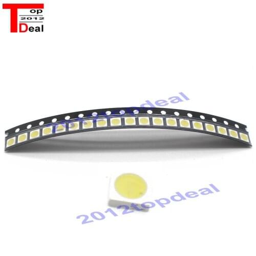 100PCS/Lot 1W /2W 3535 3V /6V SMD LED Beads Cold white 90Lm High power for LCD/TV Backlight