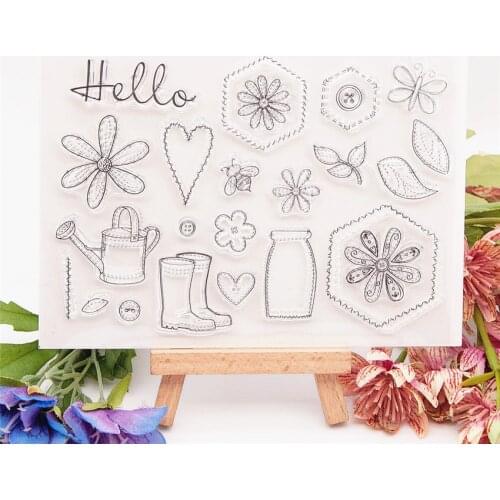15*11 Gardener Transparent Clear Stamps / Silicone Seals Roller Stamp for DIY scrapbooking photo album/Card Making