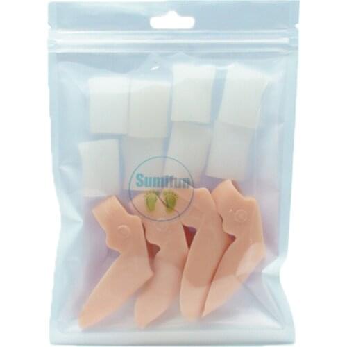 4Pcs Silicone Toe Big Bone Separator+8Pcs Silicone Gel Bunion Overlapping Protector Foot Care Tool Combination Set Z44601