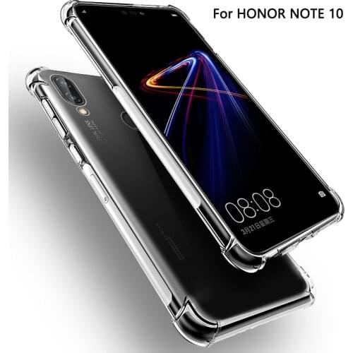 Case For Huawei Honor note 10 Anti Knock Air Cushion Clear Transparent Thick Soft TPU Coque For Honor note10 Phone Cover Rated
