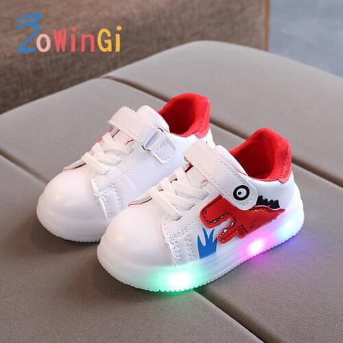Size 21-25 Baby Glowing Sneaker Children Casual Shoes Boys Illuminated Sneakers Kids Luminous Shoes Sport Shoes for Girls