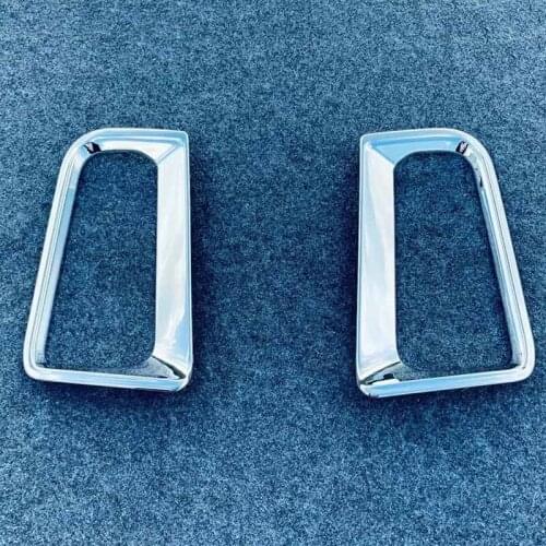 For Toyota Alphard 2016 2017 2018 2019 ABS Chrome Rear Windows Pillar Spoiler Wings Cover Protector Trim Car Styling Accessories