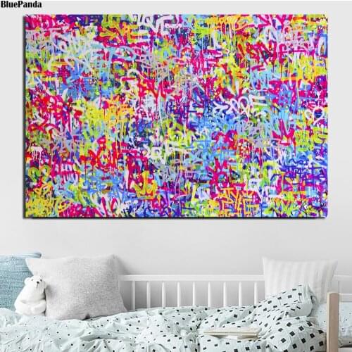 Urban Life Graffiti Canvas Abstract Painting Wall Art Poster Print Decoration Street Art Picture Children Bedroom Decor
