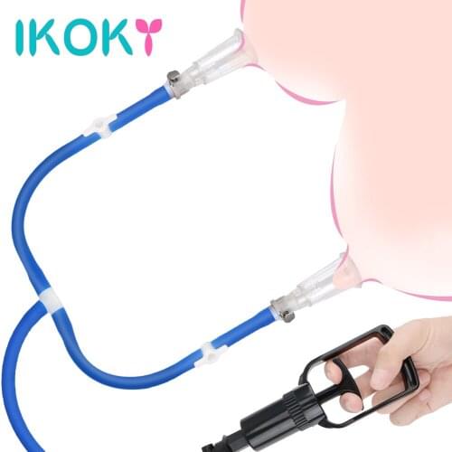 IKOKY Nipple Enhancement Pump Clitoris Enhancement Pump Sex Toys For Woman Breast Enlarger Sucking Massager Valve Vacuum Pump