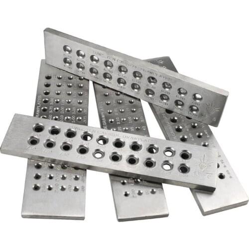 Carbide tungsten wire drawing board gold and silver jewelry production round drawing board decoration processing equipment