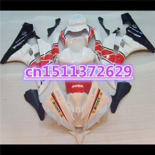 Fairing kit for YZF-R6 06-07 YZF R6 06 07 red white Black R6 YZF 600 R6 2006 2007 fairing sets bodywork ABS-Dor D
