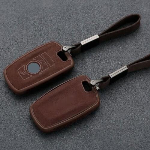 Leather TPU Car Key Case For BMW 3 5 6 X1 M1 GT F20 F10 F30 520 525 520I 530D E34 E46 Keychain Bag Remote Fob Cover