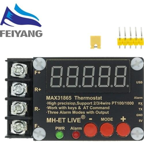 MAX31865 Temperature Measurement Module Collector High Precision PT100 PT1000 Serial Port Host Computer For Ardunio/STM32/PI
