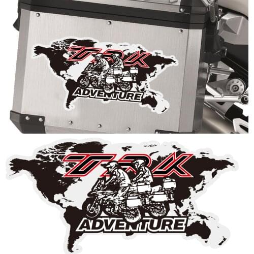 Motorcycle Top Side Box Case Panniers Luggage Aluminium Stickers Decal For Benelli TRK502 TRK251 TRK 502 X 251 502X Adventure