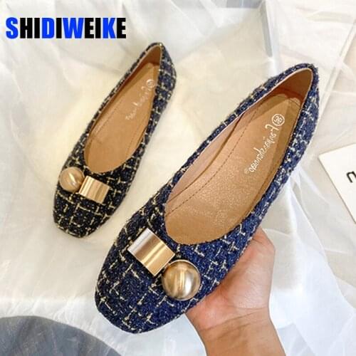 2021 New Ladies Flat Shoes Casual Shoes Woman Comfortable Square Toe Flat Shoes Spring Summer Brand Women Shoe zapatos de mujer