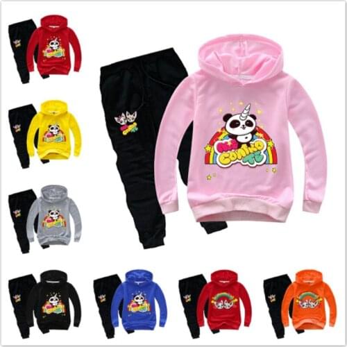 Baby Girls Clothes Spring Autumn Baby Boys Clothes Sets Hoodies+Pants 2pcs Outfit Clothing Suits Cartoon Me Contro Te Costumes