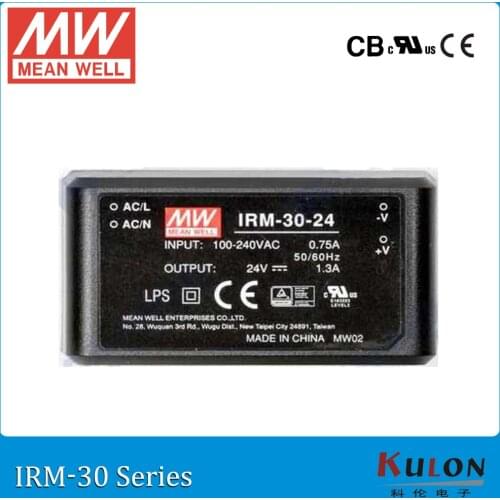 Original MEAN WELL IRM-30-12 single output 2.5A 12V 30W PCB module meanwell power supply IRM-30