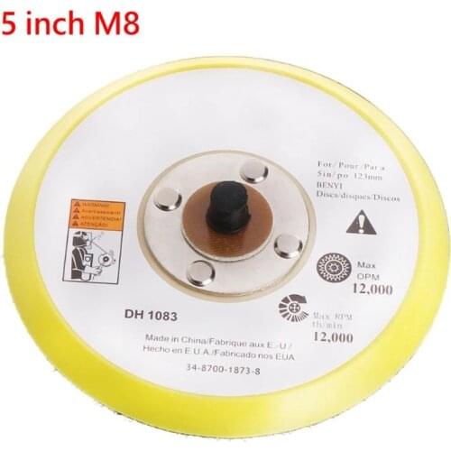 3/5 Inch Polishing Sanding Disc 75mm 125mm Hook And Loop Backing Pad For Pneumatic Sander Wood Metal Surface Grinding