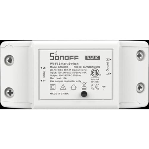 ITEAD Sonoff Basic WiFi Smart Switch Wireless Home Automation Relay Module Domotica DIY Remote Controller Works with Nest Alexa