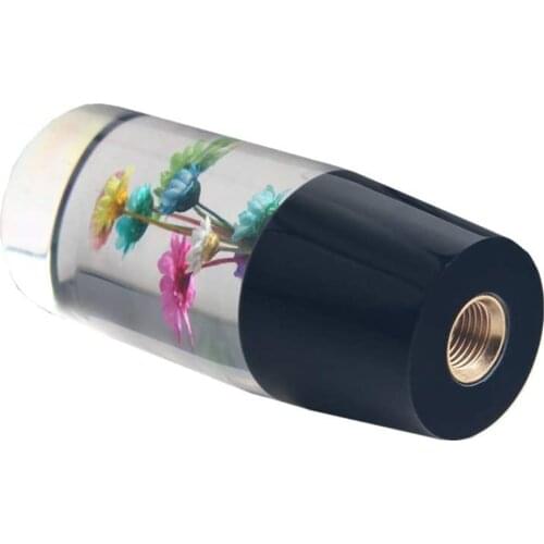 Manual Gear Stick Shifter Knob JDM 10CM Real Flowers Shift Knob Universal Shift Head M12X1.25 M10X1.5 M10X1.25 M8x1.25 Car Parts