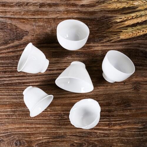 Condensed Fat White Cup Sheep Fat Jade Teacup High-End Ceramic Whiteware Tea Cup Tea Set Ceramic Teacups Tea Set Siteel