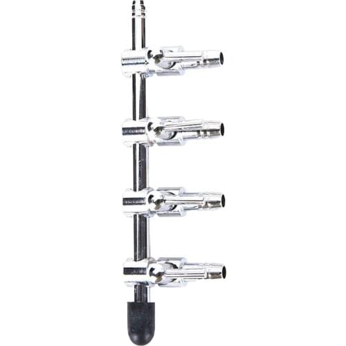 Stainless Steel Aquarium Gang Valve 1/2/3/4/5 Ways Air Flow Splitter Lever Oxygen Pump Airline Connectors for Fish Tank LBS