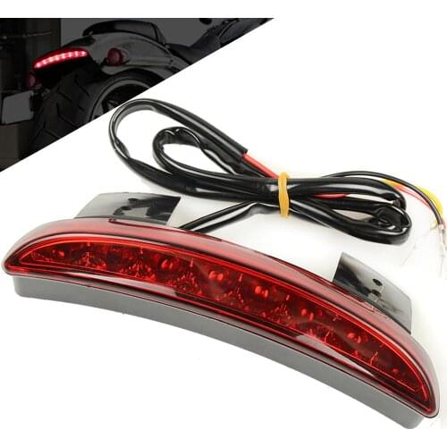 12V Motorcycle Rear Brake LED Tail Stop Light Lamp For Cafe Racer Taillight Rear License Plate Light Decorative Lamp