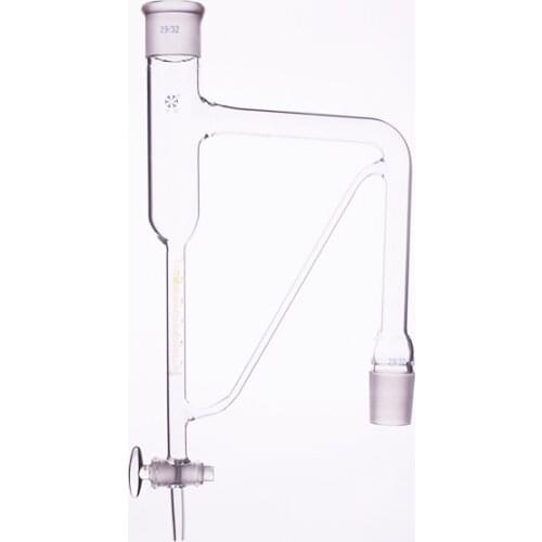 Volatile oil tester,Joint 29/32,With glass switch valve,Density greater than 1