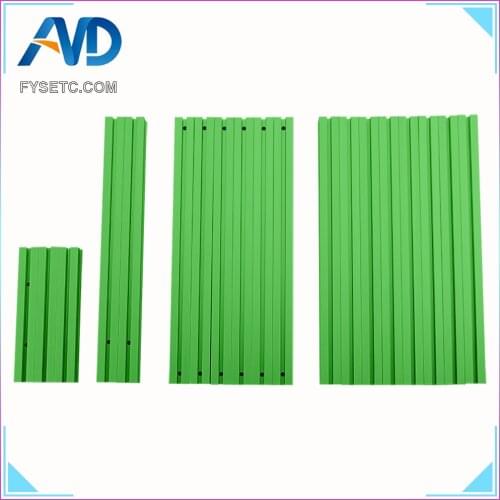 Voron V0.1 Green Multicolor 1515 Aluminum Extrusion Alloy Profile Frame Bracket Drilling And Tapping Aluminum Profile Kit