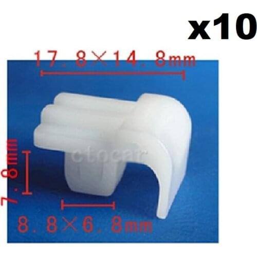 10pcs OEM Nylon For Toyota Truck Headlight Spacer Retainer Clip Clamps 7x7 Hole 81124-89101 Lamp Fixed Backle