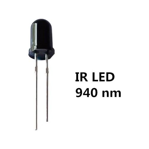 100PCS 5MM IR LED Receiver 940nm Infrared Receiving Bulb 20mA 5mm LED DIP Lamp Emitter Ligth Beads