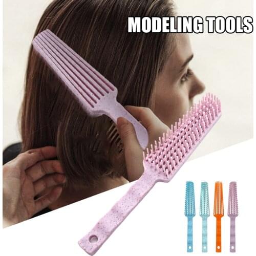 2021 Wheats Straw Detangling Hair Comb Scalp Massag Not Easy to Deform Durable Hair Brush Household Hairdressing Tool