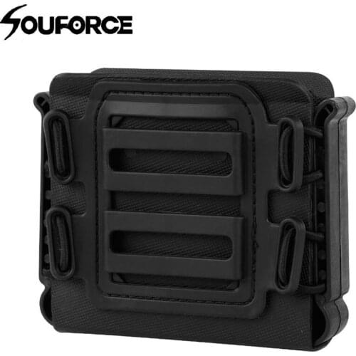 4 Color Tactical Magazine Pouch Bag Large Capacity Molle System with Adjusted Rope Belt Holder Gun Accessory for Hunting