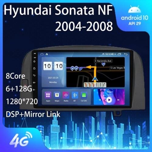 For Hyundai Sonata NF 2004 2005 2006 2007 2008 Android Auto Autoradio Car Carplay Audio Radio Reproductor Multimedia Coche Wifi