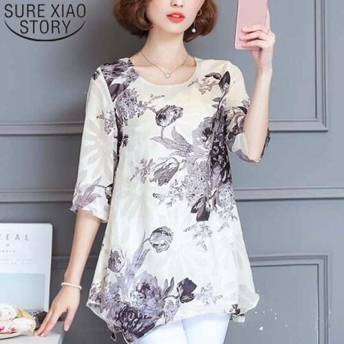 Women blouse and tops 2021 long sleeve shirts off shoulder top womens clothing chiffon blouse ladies tops plus size 3197 50