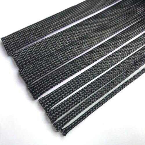 5M Black Insulated Braid Sleeving 4/6/8/10/14/20/25mm Expandable Stretch PET Wire Cable Gland Protection Cable Sleeve