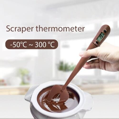 Digital Spatula Thermometer Cooking Candy Chocolate Water Food Temperature Sensor Meter Cookie Pastry Cake Baking Stirring