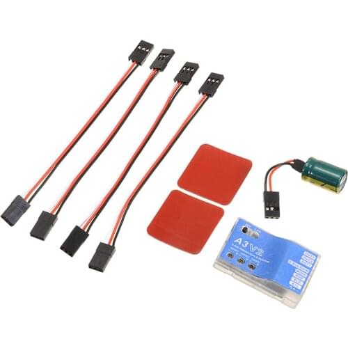 DC 5V-7.4V A3 V2 3-Axis Fixed-wing Airplane Drone Gyro Flight Stabilizer Controller for RC Airplane Fixed-wing Copter