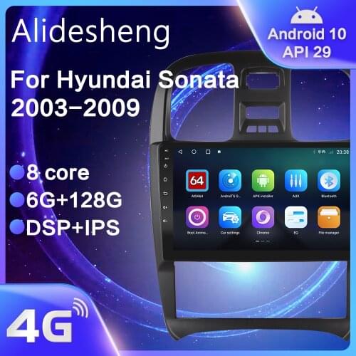 For Hyundai Sonata 2003 2004 2005 2006 2007 2008 2009 Android 10.0 DSP 8 core Car Radio Navigation multimedia Player