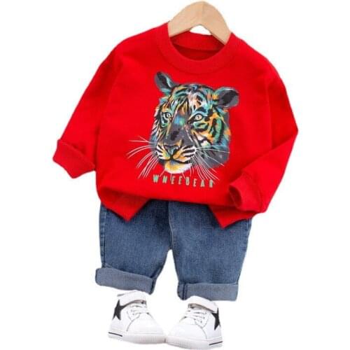 New Spring Autumn Baby Girls Clothes Toddler Casual Costume Children Boy Cartoon T-Shirt Pants 2Pcs/Sets Kids Infant Tracksuits