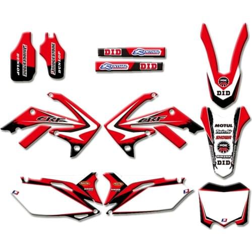 Graphic Background Decal Sticker for Honda CRF450R CRF450 2009-2012 CRF250R CRF250 2010 2011 2012 2013 CRF 250 250R 450 450R R