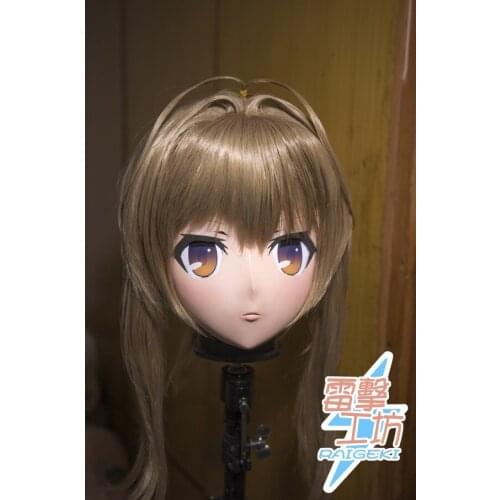 KM91829)Top Quality Handmade Female Resin Full Head Cosplay Japanese Role Play Sento Isuzu Anime Kigurumi Mask Crossdresser Dol