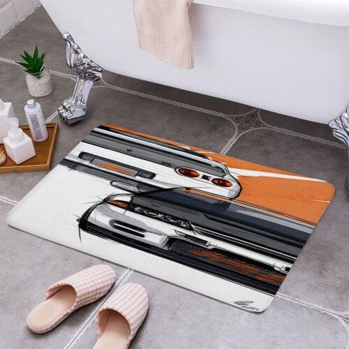 Nissan Skyline R32 Gtr Carpet Areas Rug Non-slip Floor Mat Rug 3D Printing Living Room Bedroom Door Mat Home Decoration