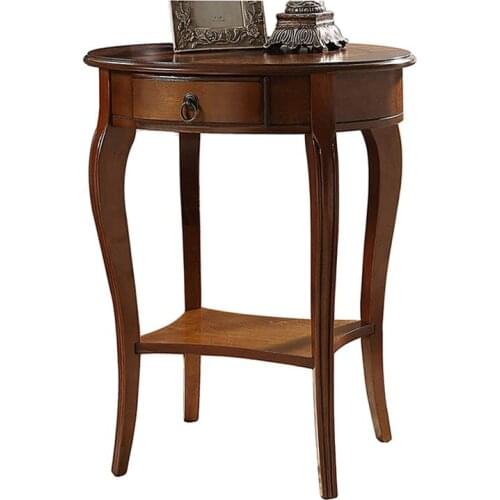 All Solid Wood Round Tables And Corners Sofa Side Cabinets Small Round Tables Round Table Simple Small Apartment Coffee Table