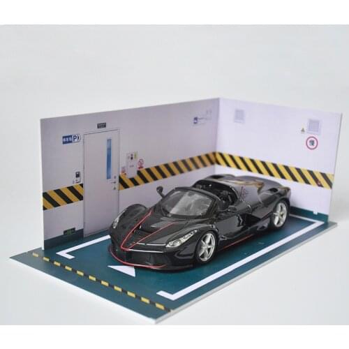 1:24 Scale Simulation Alloy Model Cars PVC Parking Space Scene Garage Background Wall DIY Decoration Gift Toys for Boys