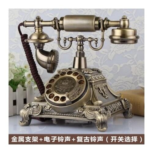 Fashion Antique vintage fixed telephone old fashioned phone Rotation dial